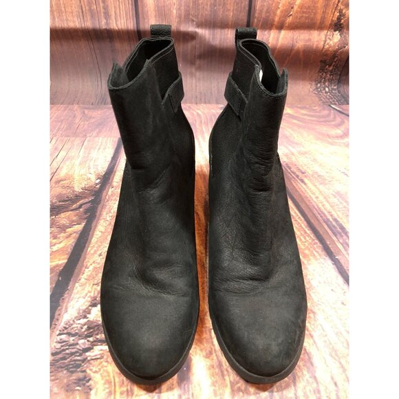 UGG Indra Black Ankle Wedge Waterproof Boots 1017423 Womens 9 (s7m - Picture 2 of 10